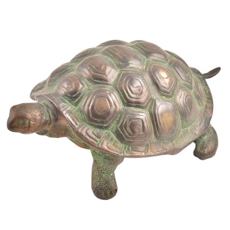 Handmade Brass Vaastu Tortoise With Patina