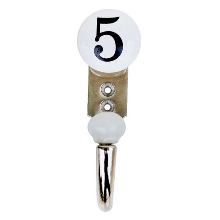 Number Ceramic Hooks -5