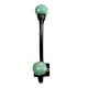 Pea Green Dot Iron Hooks-EHG-28