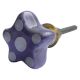 Purple Dotted Star Shape Knob