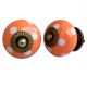 Peach White Dotted Knob