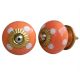 Peach White Dotted Knob