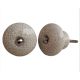 Cream And Black Crackle Ceramic Furniture Knob