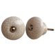Cream And Black Crackle Ceramic Furniture Knob