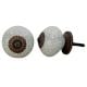 Cream Crackle Ceramic Wardrobe Knob