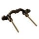 Antique Iron Bow Wardrobe Handle