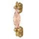 Pink Cut Glass Golden Small Door Handle