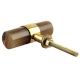 Brown Horn And Brass Tube Drawer Knob Online