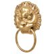 Brass Foo Fu Dog Lion Head Ring Door Knocker