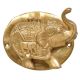 Engraved Brass Elephant Royal Statue Door Knocker