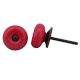 Red Crackle Ceramic Wardrobe Knob