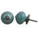 Mint Green Crackle Cabinet Knob