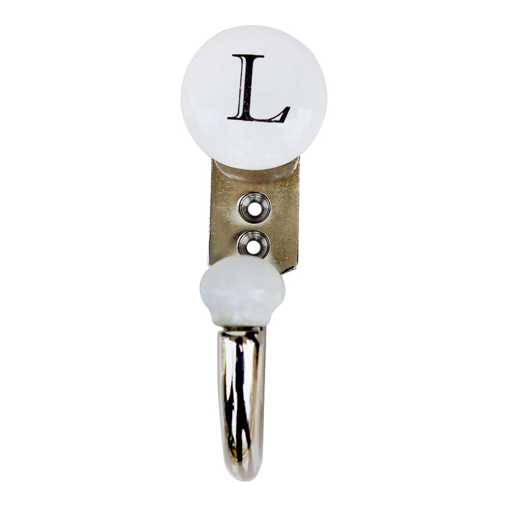 L Flat Ceramic Hooks