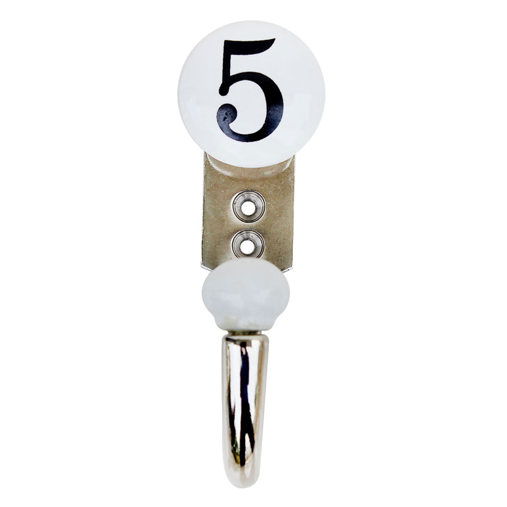 Number Ceramic Hooks -5