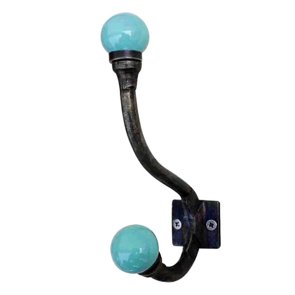 Solid Sea Green Iron Hooks-EHG-36