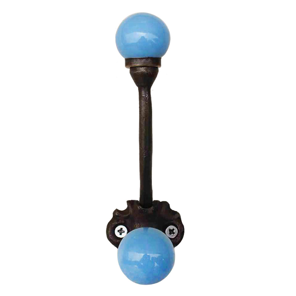 Solid Turquoise Iron Hooks-EHG-32