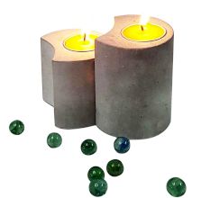 Set of 2 T-Light 02 Candle Holders
