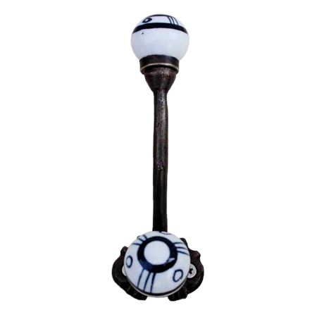 Black Floral Iron Hooks-EHG-19