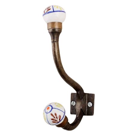 Multicolor Floral Iron Hooks-EHG-59