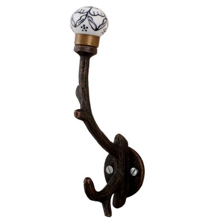 Black Floral Tree Hooks-EHG-51