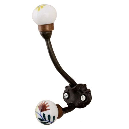 Multicolor Leaf Iron Hooks-EHG-60