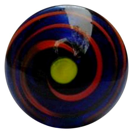 Blue with Red Striped Knob