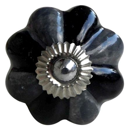 Grey Black Knob