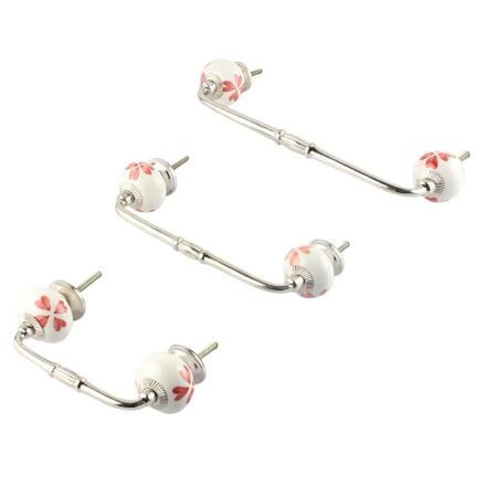 Red Heart Ceramic Bridge Handle