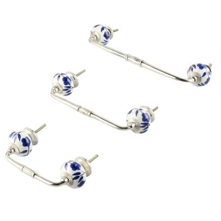 Geranium Ceramic Bridge Handle