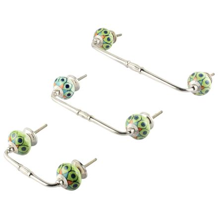 Rangoli Work Ceramic Bridge Handle