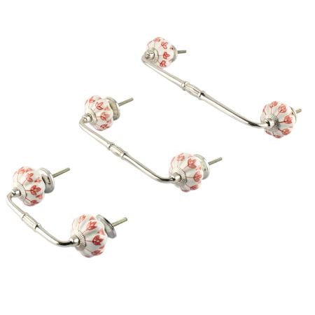 Poopy Flower Ceramic Bridge Handle