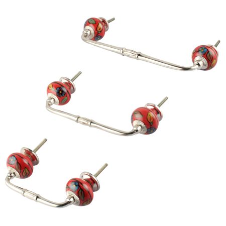 Blue Sunflower Ceramic Bridge Handle