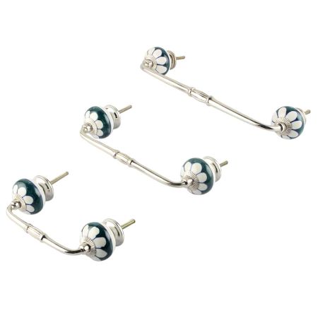 Stephanotis Ceramic Bridge Handle