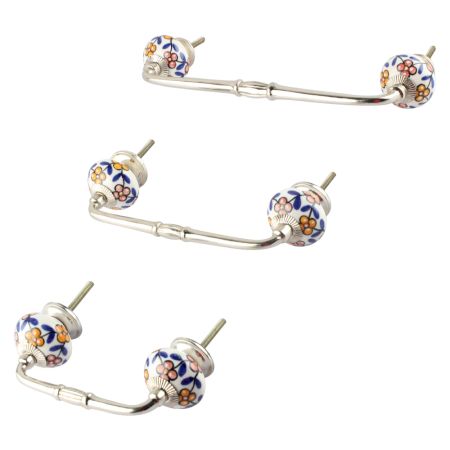 Mustard Red Tiny Ceramic Bridge Handle