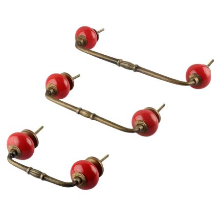 Ceramic Bridge Wardrobe Handles