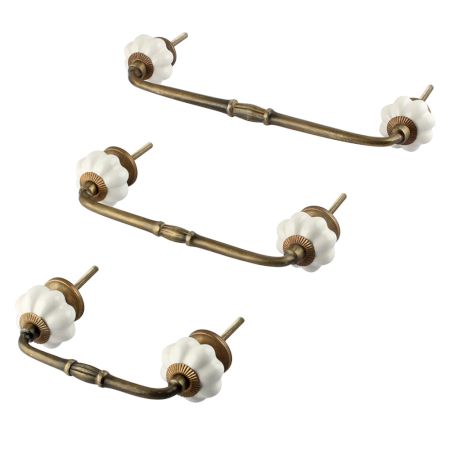 Ceramic Bridge Cabinet Handles