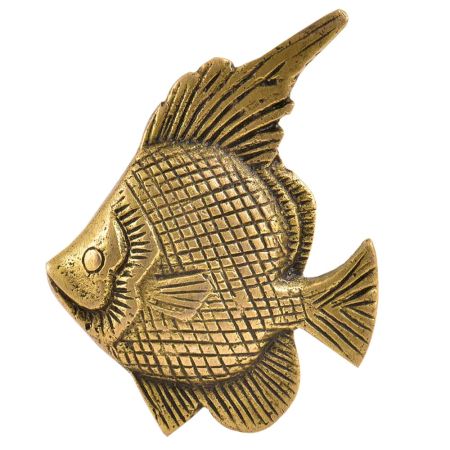 Engraved Design Fish Drawer Pull Knobs