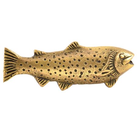 Brass Sealife Handmade Brass Fish Knob