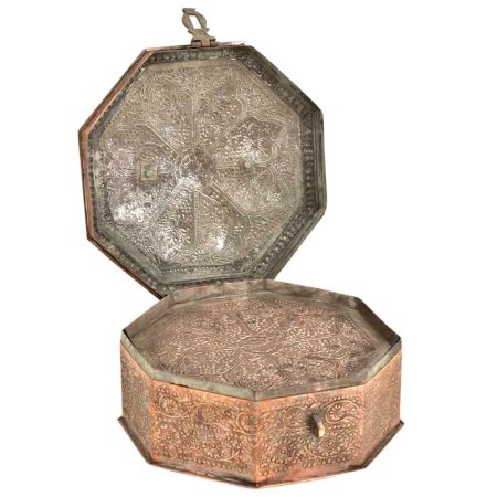 Brass Copper Container or Paan Daan  Betal Leaf Storage Box