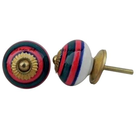 Mixed Color Striped Knob