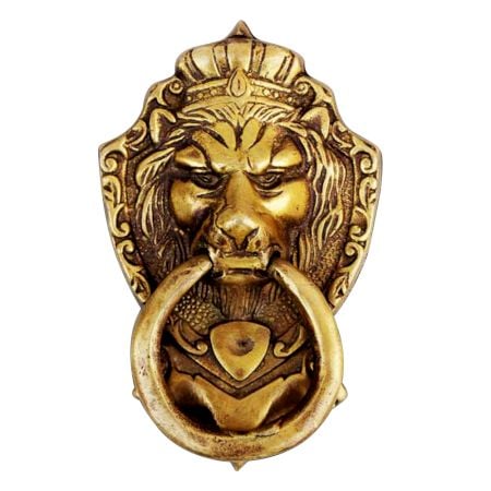 Lion Golden Door Knocker
