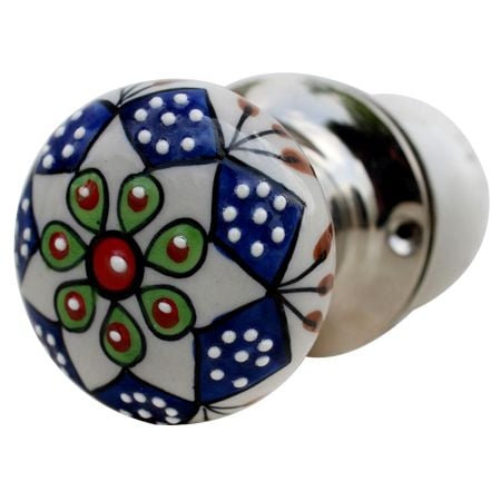 Exacum Affine Flower Mortice Door Handles 2.5