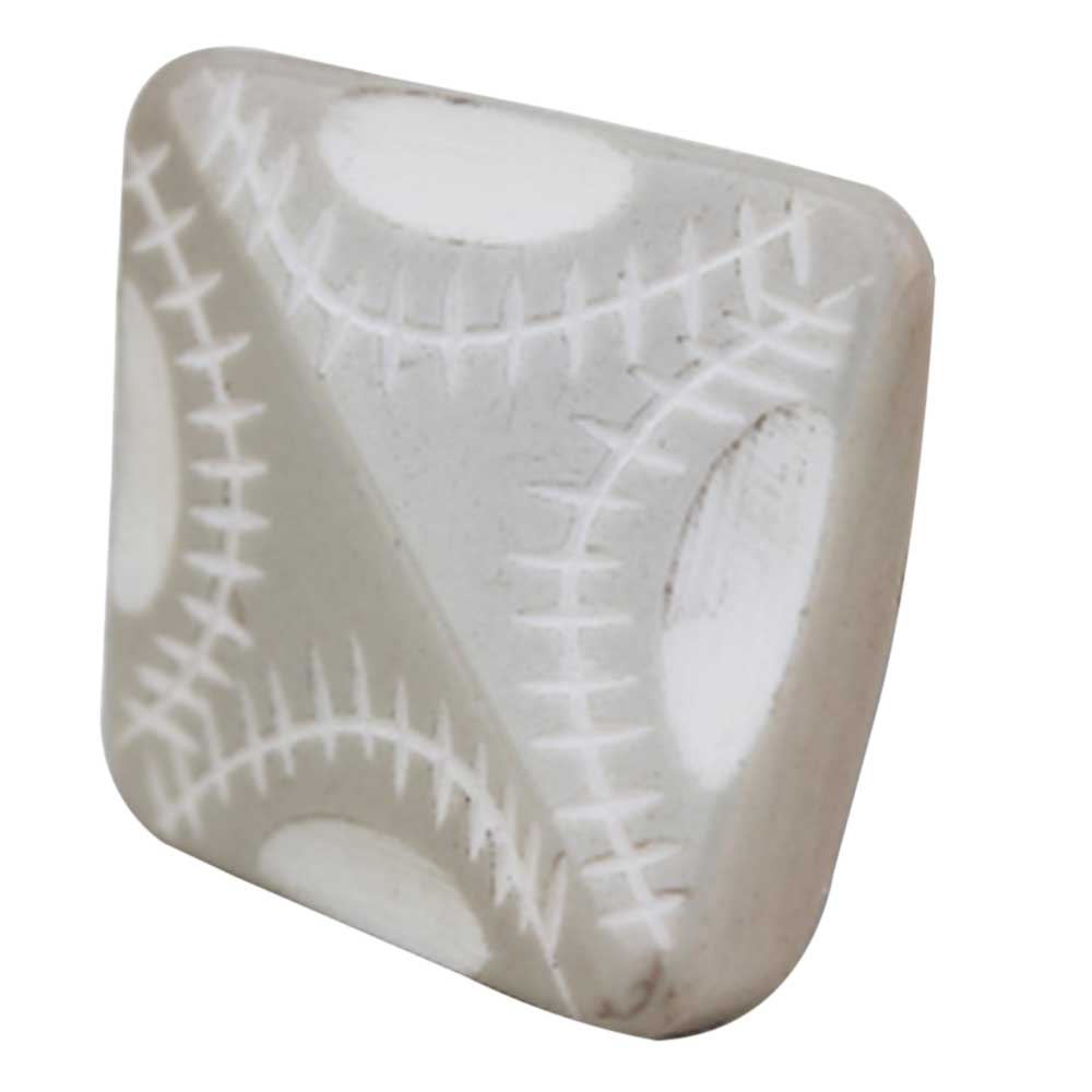 Cream Square Knob