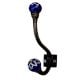 Navy Blue Floral Iron Hook-EHG-23