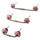 Pink Ceramic Bridge Drawer Handles