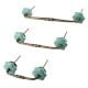 Sea Green Ceramic Bridge Dresser Handles