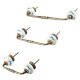 Turquoise Running Rein Deer Pattern Ceramic Bridge Handle