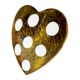 Golden Heart Drawer Knobs