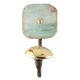 Green Square Quartz Stone Wall Hook in Antique Fitting