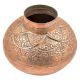 Hand Made Copper Embossed Floral Design Water Pot Or Floral Vase